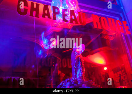 Chapeau Rouge Bar Nachtclub, in der Nähe von Altstädter Ring.  Prag-Tschechien-Europa Stockfoto