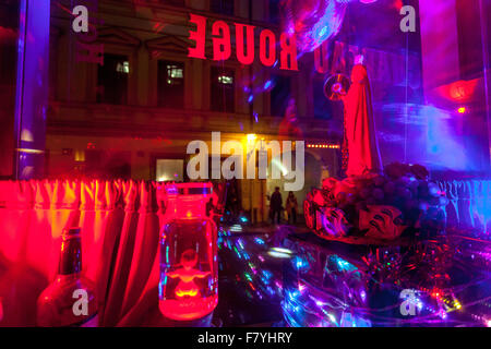 Chapeau Rouge Bar Nachtclub, in der Nähe von Altstädter Ring.  Prag-Tschechien-Europa Stockfoto