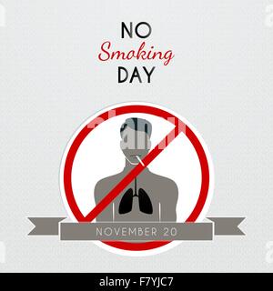 Kein Rauchen Tag Plakat Stock Vektor