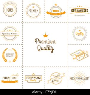 Premium-Qualität-Etiketten-set Stock Vektor