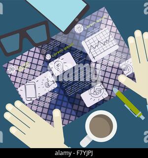 Flache Design-Elemente Stock Vektor