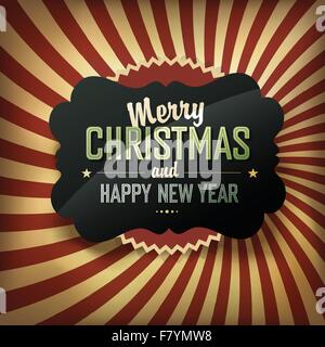 Merry Christmas Card, Vektor. Stock Vektor