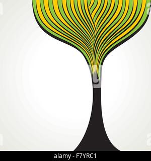 abstrakte Baum Design Lager Vektor Stock Vektor