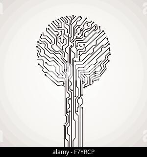 kreative elektronische Baum Lager Vektor Stock Vektor