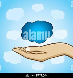 Cloud computing Konzept Lager Vektor Stock Vektor