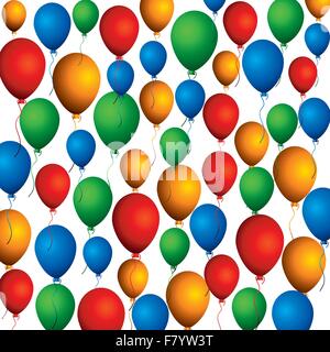 bunte Ballons Hintergrundmuster Stock Vektor