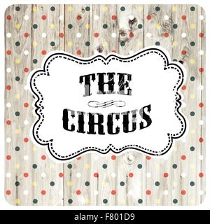 Die Zirkus-abstrakte Plakat-Vorlage. Vektor Stock Vektor