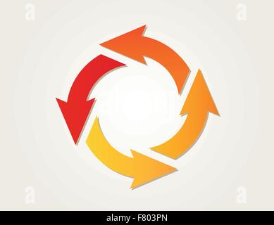 Farbverlaufskreises Pfeile Stock Vektor