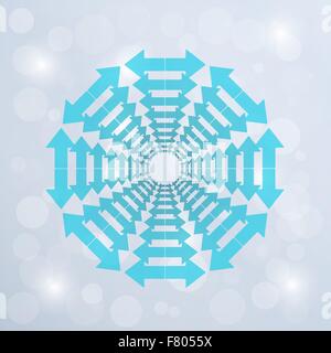 Kreis der umgekehrte Pfeile Stock Vektor