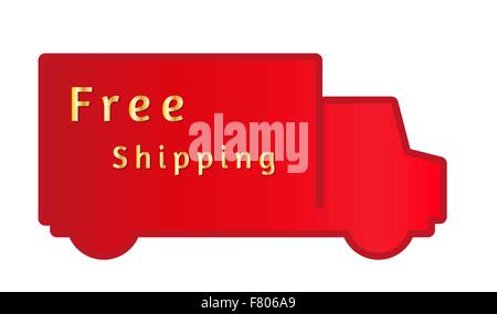 Kostenloser Versand Stock Vektor