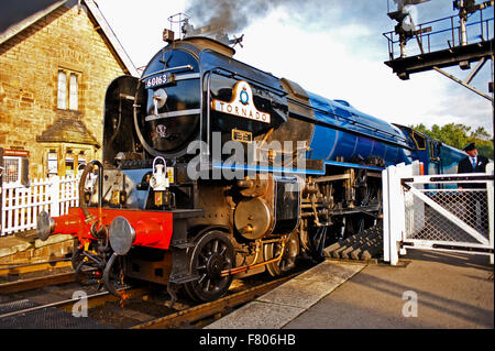 A1-Klasse keine 60163 Tornado in Grosmont, North Yorkshire Moors railway Stockfoto