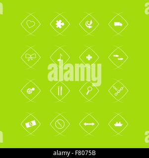 Vektor-Sammlung von flachen icons Stock Vektor