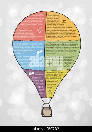 Infografik-Vektor-Ballon Stock Vektor