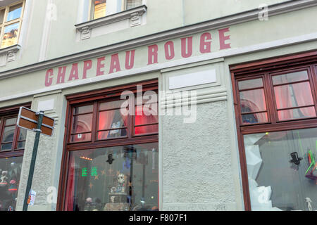 Chapeau Rouge Bar Nachtclub, in der Nähe von Altstädter Ring.  Prag-Tschechien-Europa Stockfoto