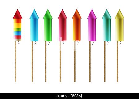 Feuerwerk Raketen Stock Vektor