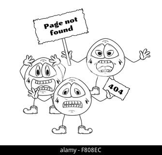 Fehler - Seite nicht gefunden Stock Vektor