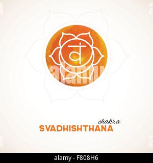 Farbdesign Chakra Aquarell Stock Vektor