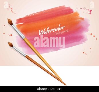 Handgemaltes Aquarell Textur Stock Vektor