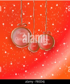 Karte, Frohe Weihnachten Stock Vektor