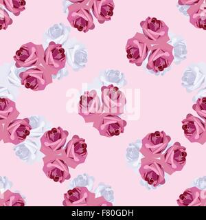 nahtlose Muster mit Rosen Stock Vektor