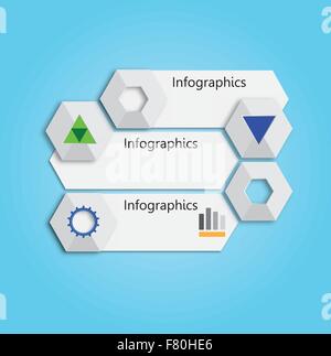Banner oder ein Diagramm für Webdesign Stock Vektor