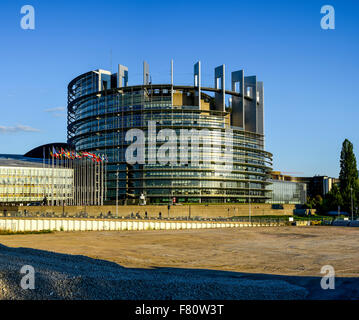 EU-Parlament, Straßburg, Elsass, Frankreich Stockfoto