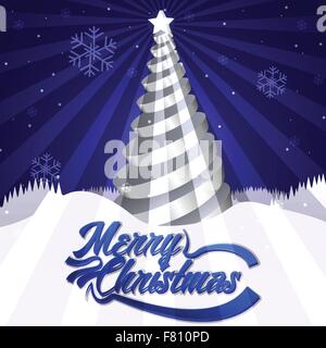 Weihnachtsgrußkarte Stock Vektor