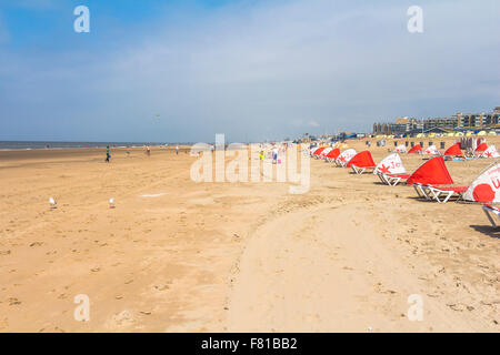 Am Strand in Zandvoort, Niederlande Stockfoto