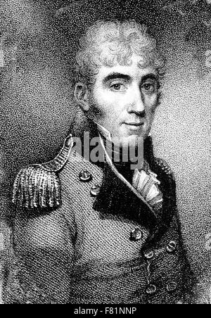 DAVID COLLINS (1756-1810) folgten Administrator des ersten australischen Kolonien Stockfoto