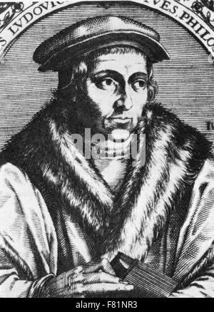 JUAN LUIS VIVES (1493-1540) Spanisch geborener Philosoph und humanist Stockfoto