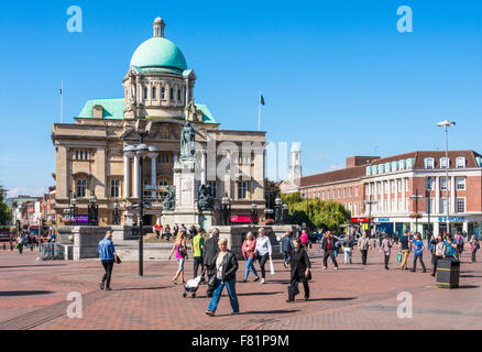 Hull City Hall am Queen Victoria Square Kingston upon Hull Yorkshire England Großbritannien GB Europa Stockfoto