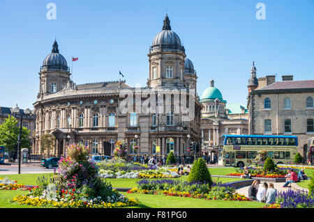 Hull Maritime Museum in den Rumpf Yorkshire England UK GB EU Europa Queen Victoria Square Kingston aufbauend Dock-Büros Stockfoto