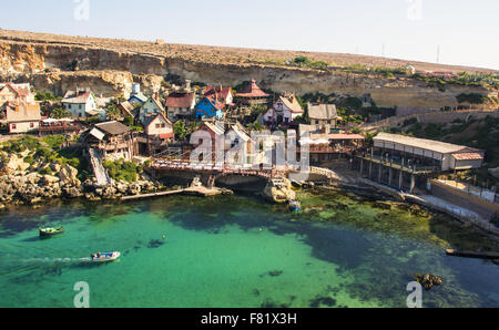 Pop-Auge Dorf in Malta Stockfoto