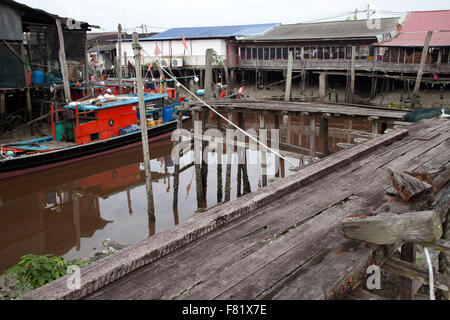 Sekinchan Fischerdorf, Halbinsel Malaysia. Stockfoto