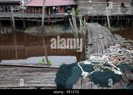 Sekinchan Fischerdorf, Halbinsel Malaysia. Stockfoto