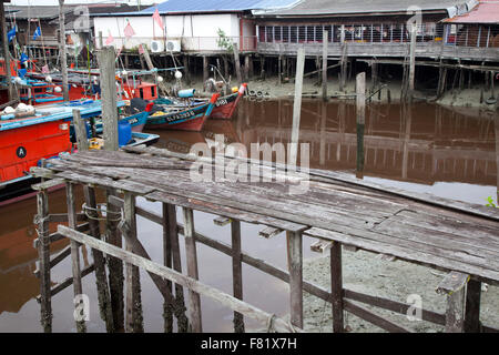 Sekinchan Fischerdorf, Halbinsel Malaysia. Stockfoto