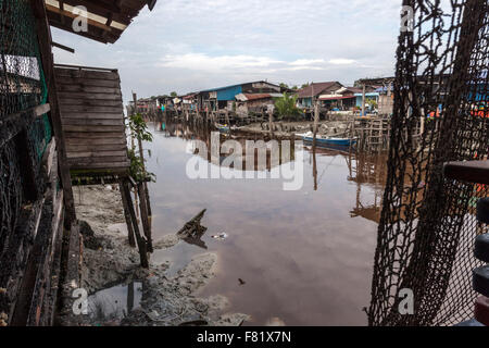 Sekinchan Fischerdorf, Halbinsel Malaysia. Stockfoto