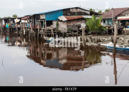 Sekinchan Fischerdorf, Halbinsel Malaysia. Stockfoto