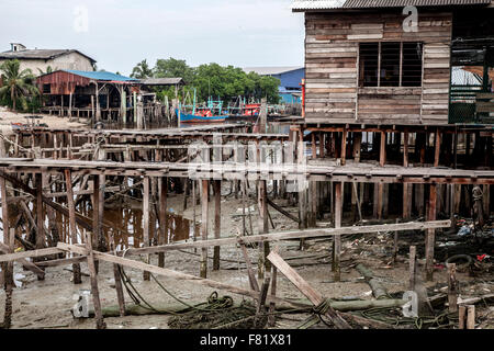 Sekinchan Fischerdorf, Halbinsel Malaysia. Stockfoto