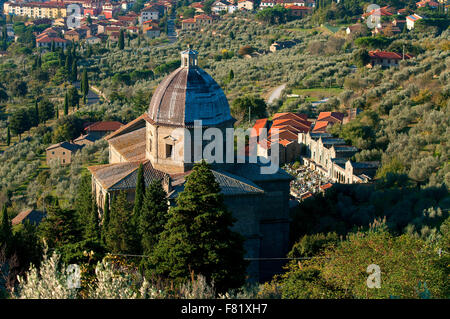 Kirche Santa Maria Delle Grazie al Calcinaio, Cortona, Toskana, Italien Stockfoto