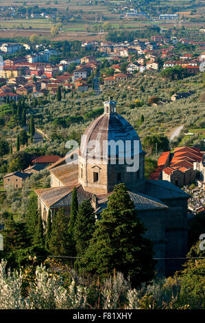 Kirche Santa Maria Delle Grazie al Calcinaio, Cortona, Toskana, Italien Stockfoto