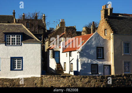 Dorf-Altbauten in Anstruther Stockfoto