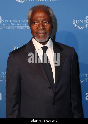 Global Leadership Awards in Gotham Hall - Ankünfte mit: Kofi Annan wo: New York, New York, Vereinigte Staaten von Amerika als: 3. November 2015 Stockfoto