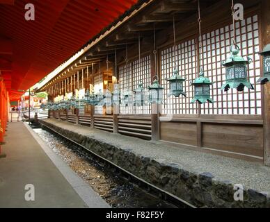 Im Kasuga-Taisha (Grand Kasuga-Schrein) in Nara, Japan. Stockfoto