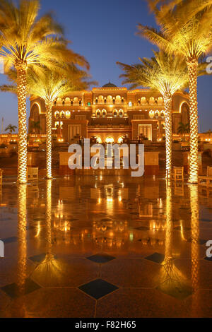 Hotel Emirates Palace, Abu Dhabi, Vereinigte Arabische Emirate Stockfoto