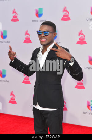 Sängerin OMI besucht die 16. Annual Latin GRAMMY Awards in Las Vegas Stockfoto