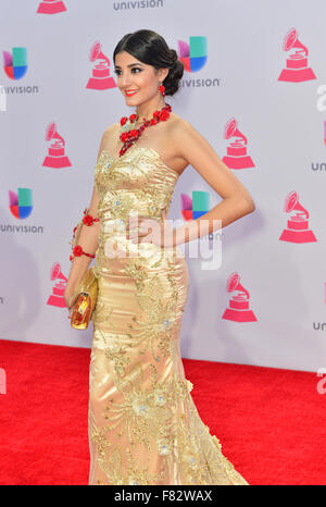 Sängerin Dray besucht die 16. Annual Latin GRAMMY Awards in Las Vegas Stockfoto