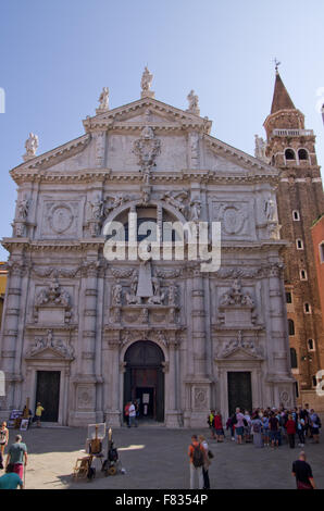 Venedig Chiesa San Moise Stockfoto