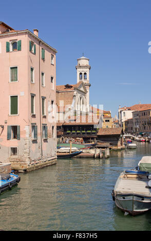 Venedig-Rio di San Trovaso Stockfoto