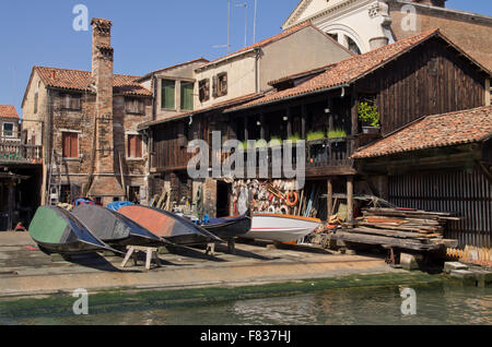 Squero di San Trovaso Gondel workshop Stockfoto